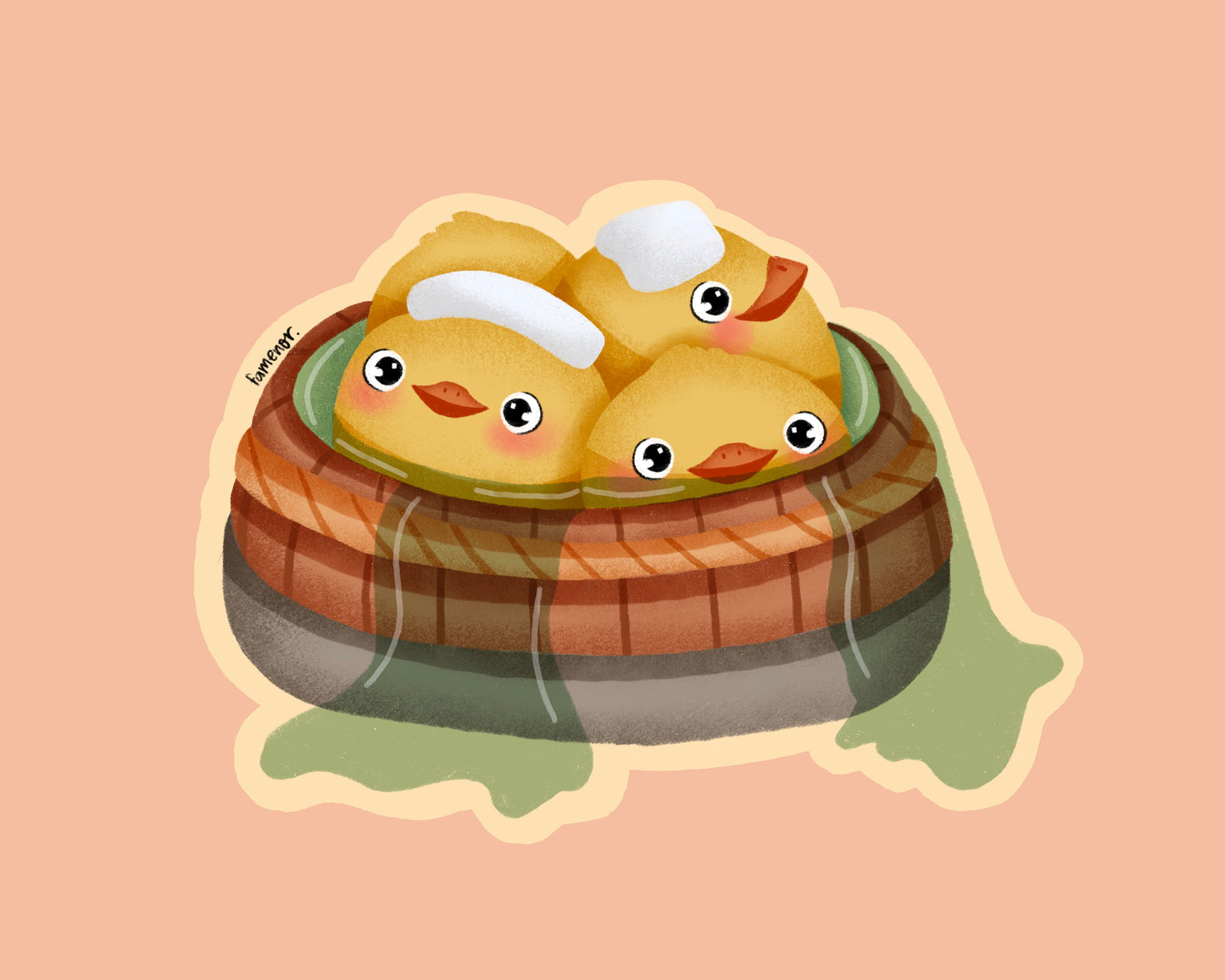 Spirit Away duck Sticker