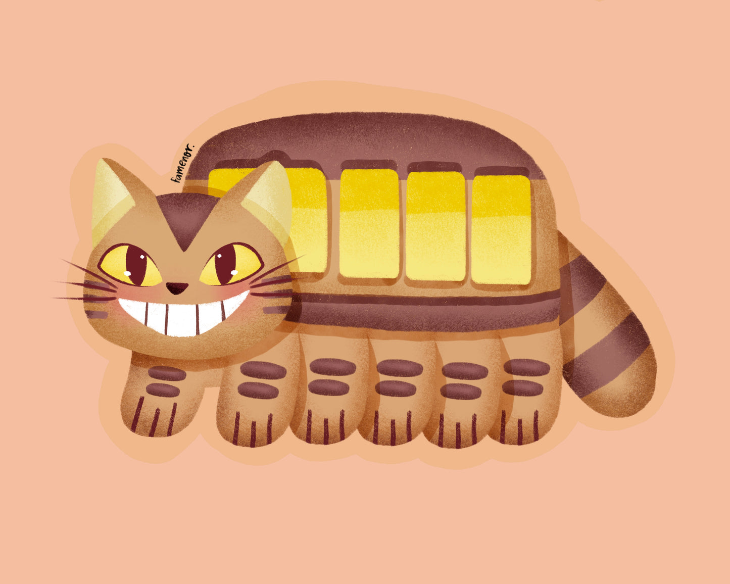 Cat Bus Sticker