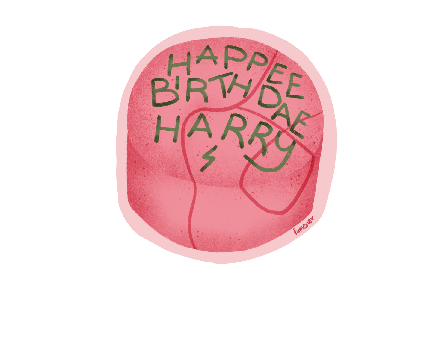 Happee Birthdae Harry Sticker