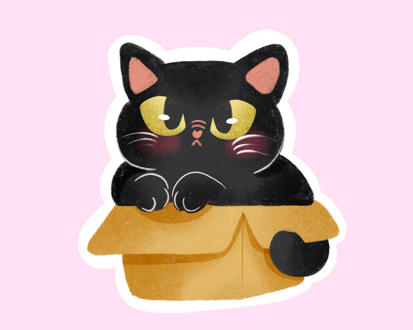 Gatito Negro Sticker