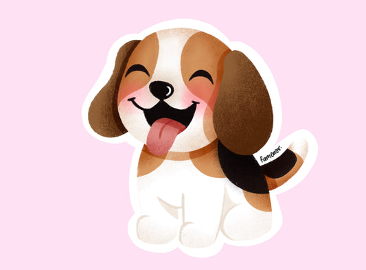 Perrito Beagle Sticker