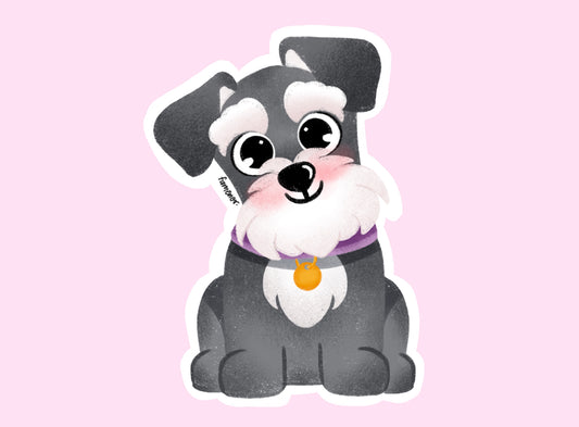 Perrito Schnauzer Sticker